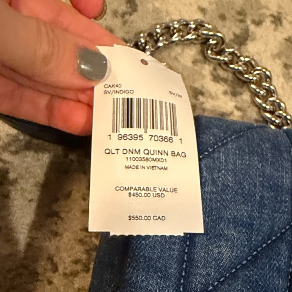 Coach Denim Quinn Crossbody NWT - Picture 9 of 9